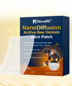 NovaRX® NanoDiffusion Active Bee Venom Joint Patch Relief for Shoulder, Neck, Back Knee Pain in 10 Minutes