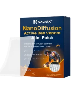 NovaRX® NanoDiffusion Active Bee Venom Joint Patch Relief for Shoulder, Neck, Back Knee Pain in 10 Minutes